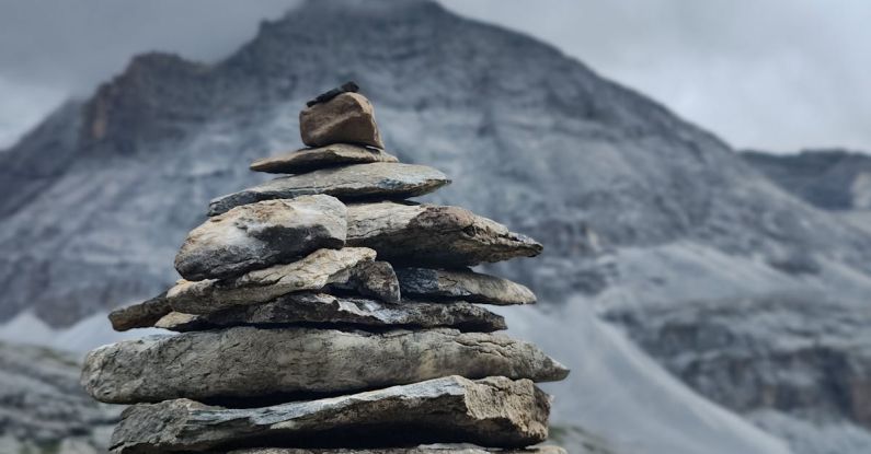 States Of Matter - A stack of rocks on a mountain